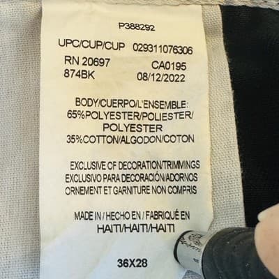 Dickies 874 Jeans Mens 36x28 Black Dark Wash Relaxed Straight Canvas Zip Fly - Thumbnail 8