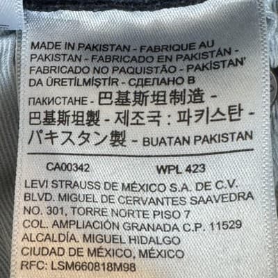 Levis Premium 502 Jeans Men's 29x32 Blue Skinny Taper Stretch Denim Good - Thumbnail 5