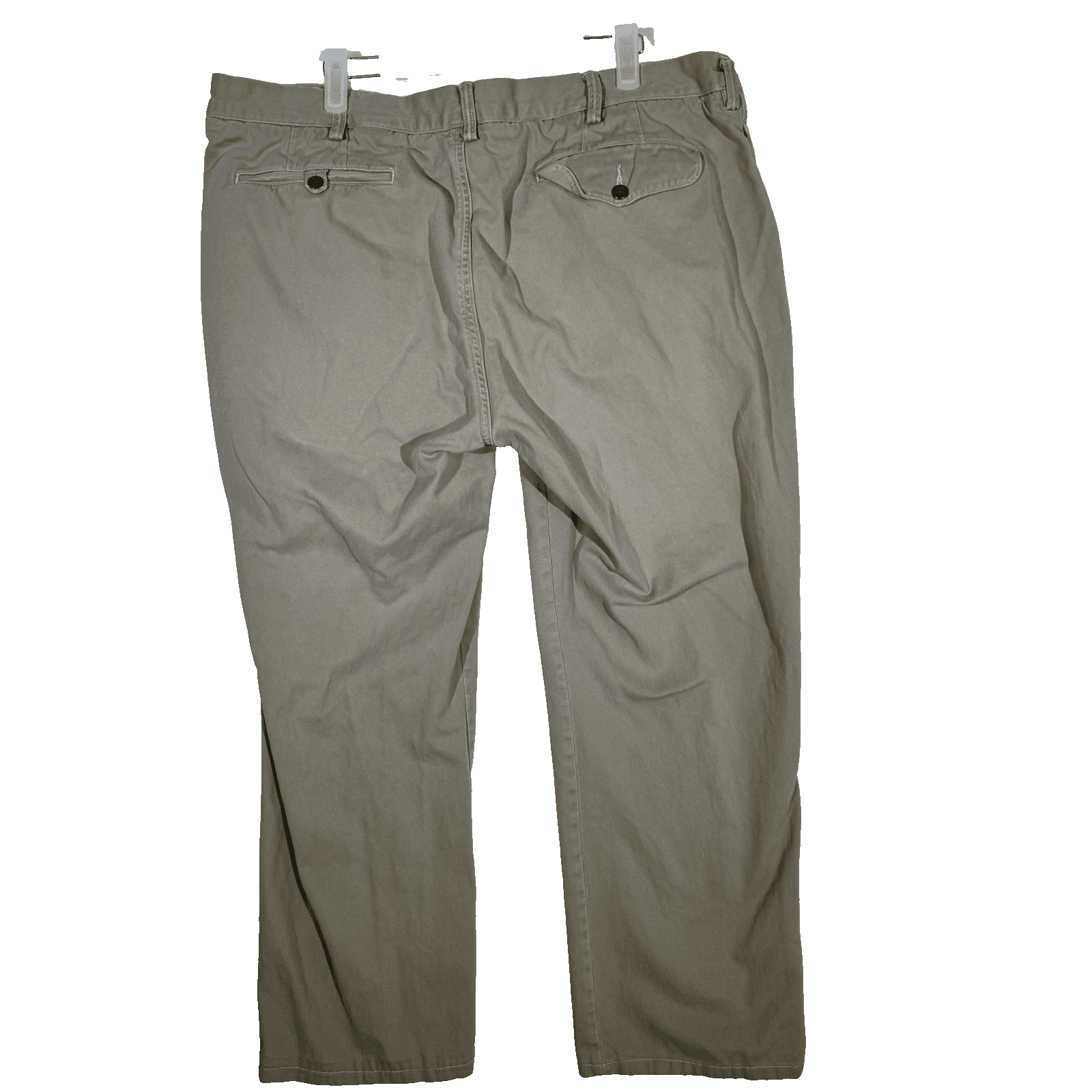 Polo Ralph Lauren Pants Mens 40x30 Khaki Classic Fit Casual Chino Flat Front - Thumbnail 2