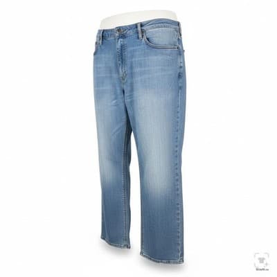 Levis 541 Jeans Mens 44x30 Blue Light Wash Tapered Athletic Denim Zip Fly - Thumbnail 2