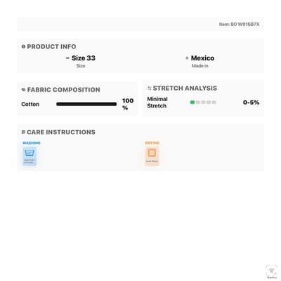 Dickies Jeans Mens 33x34 Blue Medium Wash Straight Relaxed Denim Zip Fly - Thumbnail 12