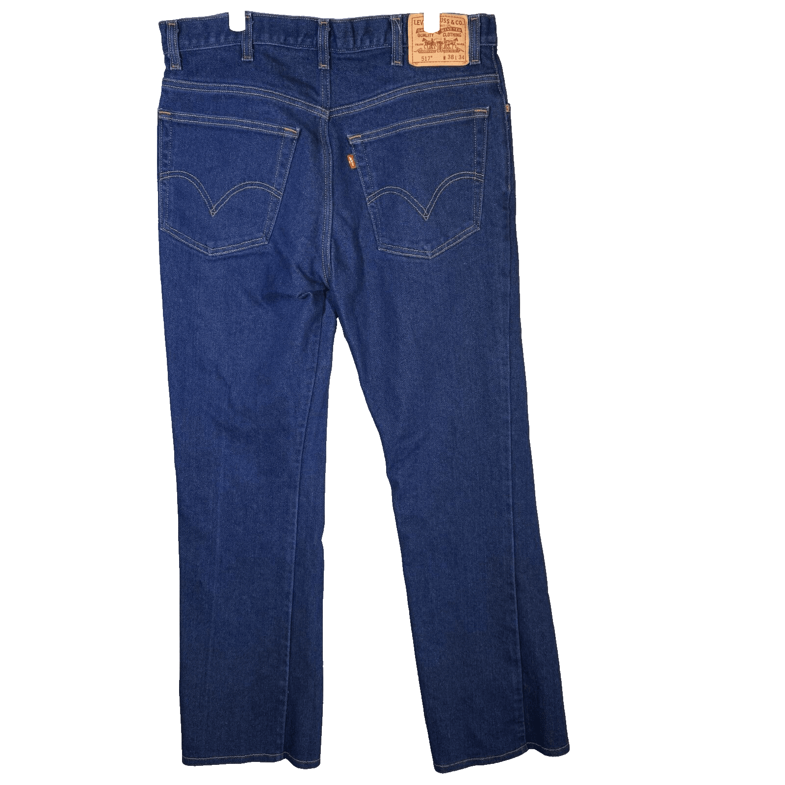 Levi’s 517 Men’s Jeans 38x34 Blue Denim Dark Wash Mid-Rise Bootcut - Thumbnail 2