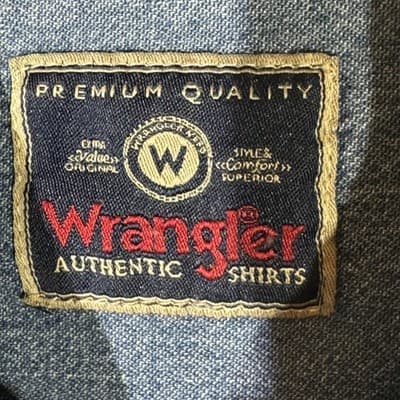 Wrangler Shirt Mens 3XL Blue Denim Long Sleeve Button Up Casual Western Workwear - Thumbnail 6