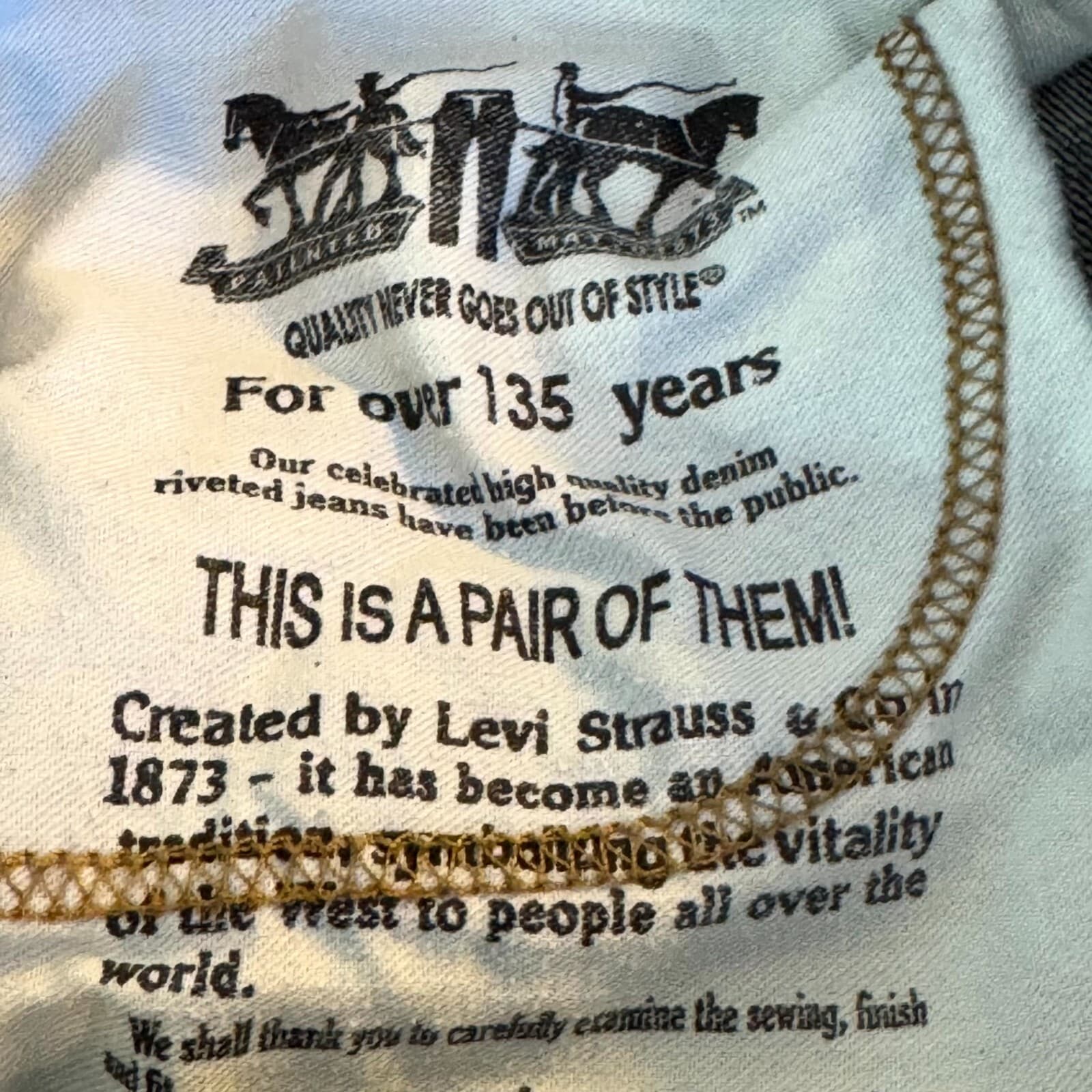 Levi’s 527 Men’s Jeans 31x27 Blue Denim Mid-Rise Straight Leg Classic - Thumbnail 11