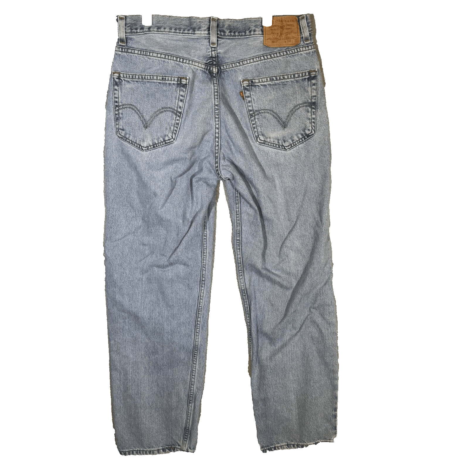 Vintage Levi’s 550 Men’s Jeans 34x31 Blue Denim Relaxed Fit Straight Leg - Thumbnail 2