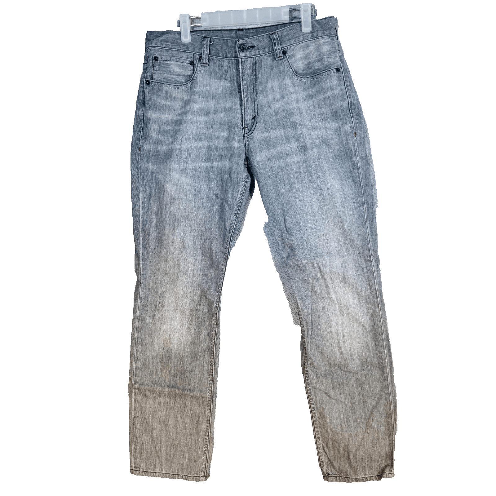 Levi's 511 Jeans Mens 34x32 Gray Light Wash Skinny Slim Denim Zip Fly Mid Rise - Thumbnail 5