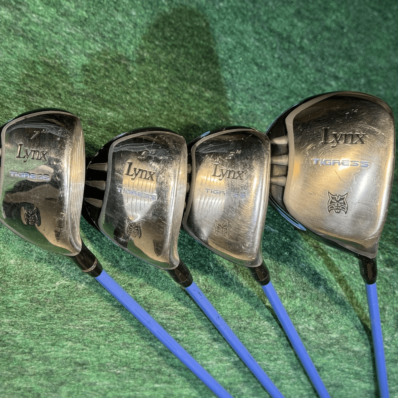 Lynx Tigress 1 3 5 7 Woods Womens Ladies RH Blue Graphite Fairway Golf Clubs Set - Image 1