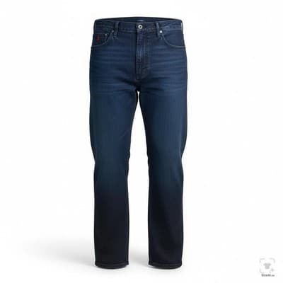 Polo Ralph Lauren Jeans Mens 40x25 Blue Dark Wash Straight Denim Zip Fly - Image 1