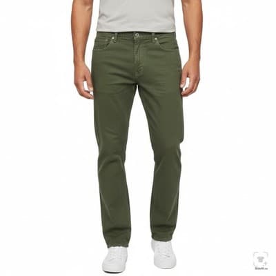 Levis 511 Jeans Mens 36x32 Green Slim Taper Stretch Denim Zip Fly Mid Rise - Thumbnail 4