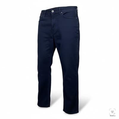 Lucky Brand 121 Heritage Slim Jeans Mens 32x28 Blue Dark Wash Tapered Zip Fly - Thumbnail 2