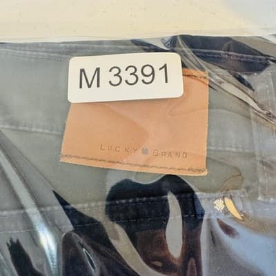 Lucky Brand 121 Heritage Slim Jeans Mens 32x28 Blue Dark Wash Tapered Zip Fly - Thumbnail 15