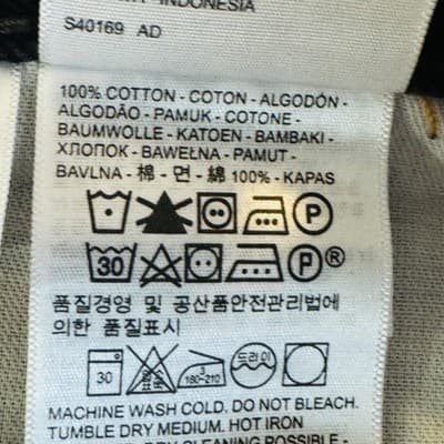 Levis 505 Jeans Mens 38x29 Black Dark Wash Straight Denim Zip Fly Regular Fit - Thumbnail 9