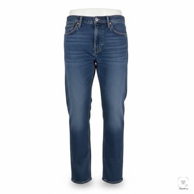 Levis 511 Jeans Mens 32x32 Blue Medium Wash Slim Tapered Stretch Denim Zip Fly - Image 1