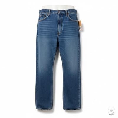 Levis 505 Jeans Mens 52x32 Big & Tall Blue Medium Wash Straight Denim Zip Fly - Image 1