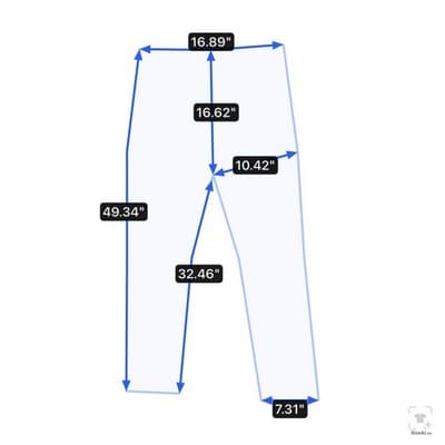 Levis 501 Jeans Mens 34x32 Blue Medium Wash Denim Button Fly Regular Fit - Thumbnail 15