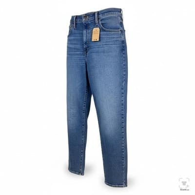 Levis Mom Jeans Womens 31x29 Blue High Waist Relaxed Tapered Stretch Denim - Thumbnail 2
