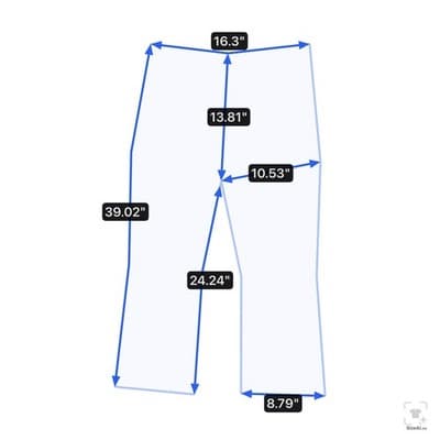 Levis 527 Jeans Teens 33x28 Blue Medium Wash Bootcut Slim Denim Zip Fly - Thumbnail 11