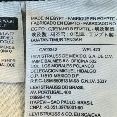 Levis 550 Jeans Mens 36x30 Black Dark Wash Relaxed Tapered Denim Zip Fly - Thumbnail 8