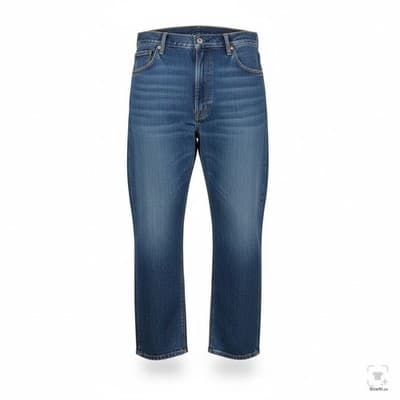 Levis 550 Jeans Mens 48x29 Blue Medium Wash Relaxed Tapered Denim Zip Fly - Image 1