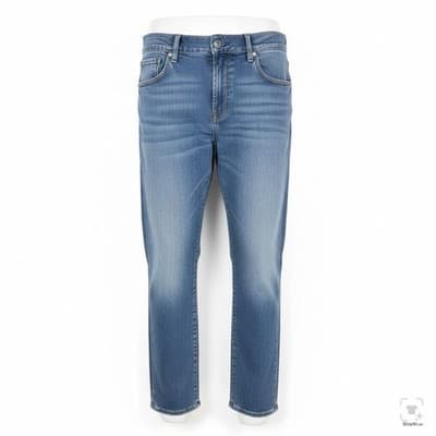 True Religion Geno Jeans Mens 36x31 Blue Light Wash Tapered Relaxed Zip Fly - Image 1