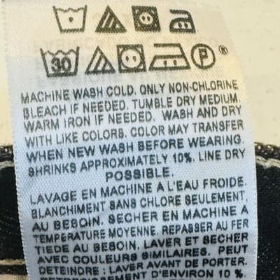 Levis 501 Jeans Mens 33x32 Black Dark Wash Straight Denim Button Fly Regular Fit - Thumbnail 10