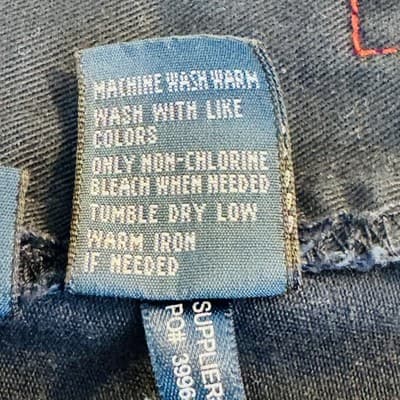 Polo Ralph Lauren Jeans Mens 40x25 Blue Dark Wash Straight Denim Zip Fly - Thumbnail 8