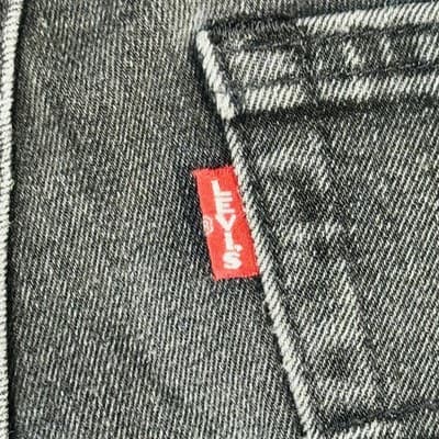 Levis 511 Jeans Mens 30x32 Gray Dark Wash Slim Tapered Stretch Denim Big E Zip - Thumbnail 7