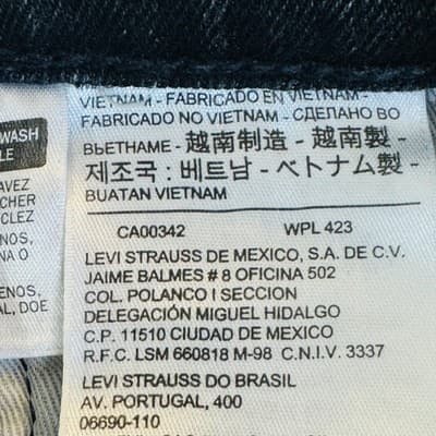 Levis 511 Jeans Mens 30x32 Gray Dark Wash Slim Tapered Stretch Denim Big E Zip - Thumbnail 10