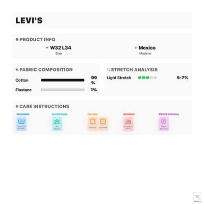 Levis 505 Jeans Mens 30x30 Blue Medium Wash Straight Denim Zip Fly Regular Fit - Thumbnail 14