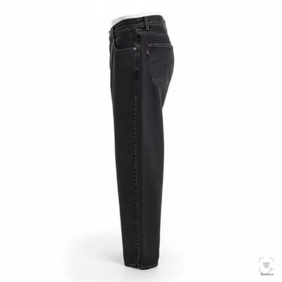 Levis 550 Jeans Mens 40x32 Black Charcoal Wash Relaxed Fit Denim Zip Fly - Thumbnail 3