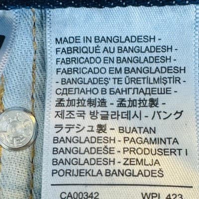 Levis 505 Jeans Mens 52x32 Big & Tall Blue Medium Wash Straight Denim Zip Fly - Thumbnail 10