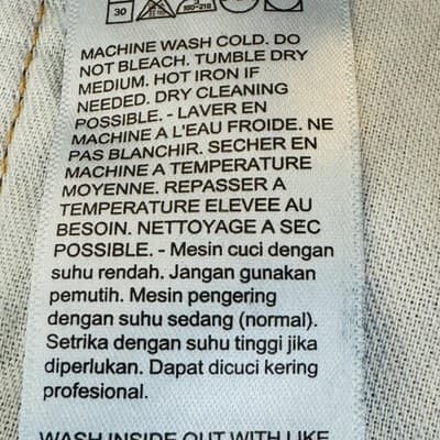 Levis 505 Jeans Mens 52x32 Big & Tall Blue Medium Wash Straight Denim Zip Fly - Thumbnail 12