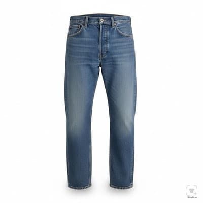 Levis Western Fit Jeans Mens 36x32 Blue Light Wash Straight Denim Zip Fly - Image 1