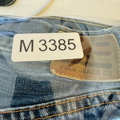 Polo Jeans Co. Hayden Jeans Mens 36x32 Blue Medium Wash Straight Relaxed Zip Fly - Thumbnail 15