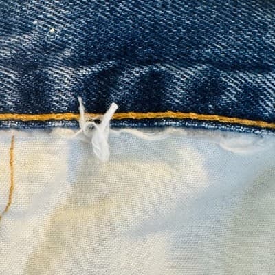 Levis 505 Jeans Mens 42x30 Blue Medium Wash Straight Denim Zip Fly Regular Fit - Thumbnail 8