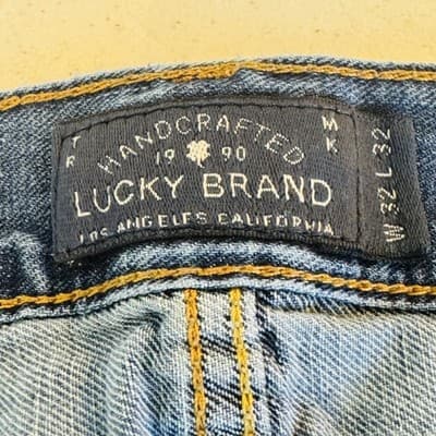 Lucky Brand 361 Vintage Straight Jeans Mens 32x30 Blue Medium Wash Denim Zip Fly - Thumbnail 9