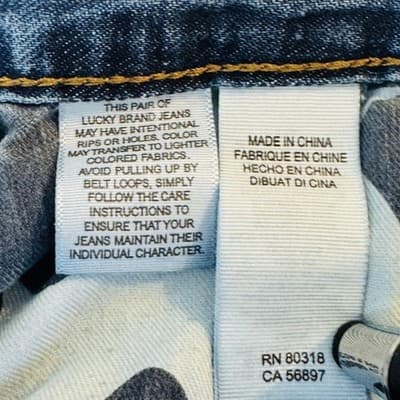 Lucky Brand 361 Vintage Straight Jeans Mens 32x30 Blue Medium Wash Denim Zip Fly - Thumbnail 10