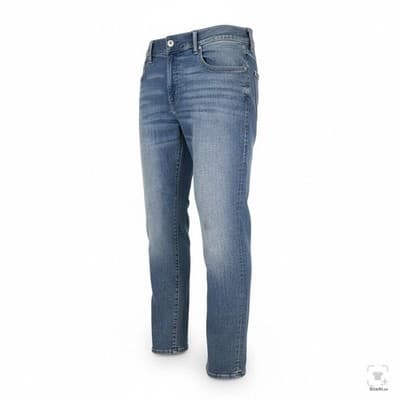 True Religion Geno Jeans Mens 36x31 Blue Light Wash Tapered Relaxed Zip Fly - Thumbnail 2