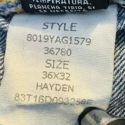 Polo Jeans Co. Hayden Jeans Mens 36x32 Blue Medium Wash Straight Relaxed Zip Fly - Thumbnail 11