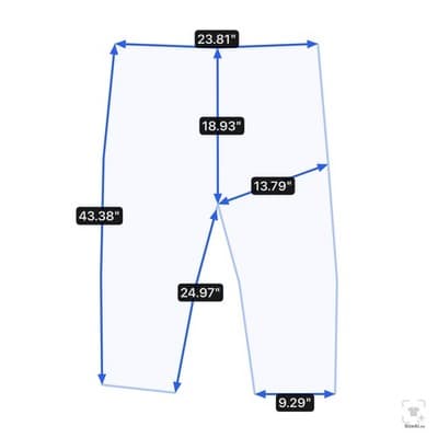 Levis 550 Jeans Mens 48x29 Blue Medium Wash Relaxed Tapered Denim Zip Fly - Thumbnail 12