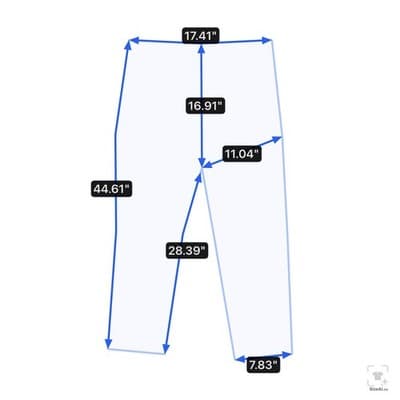 Levis Western Fit Jeans Mens 36x32 Blue Light Wash Straight Denim Zip Fly - Thumbnail 14