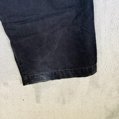 Harley-Davidson Jeans Mens 34x28 Black Dark Wash Straight Relaxed Denim Zip Fly - Thumbnail 9