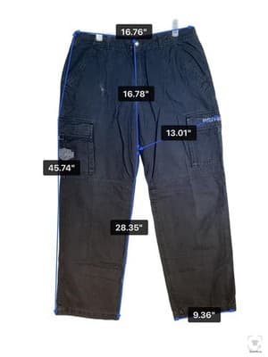 Harley-Davidson Jeans Mens 34x28 Black Dark Wash Straight Relaxed Denim Zip Fly - Thumbnail 12