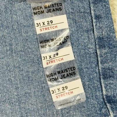 Levis Mom Jeans Womens 31x29 Blue High Waist Relaxed Tapered Stretch Denim - Thumbnail 6