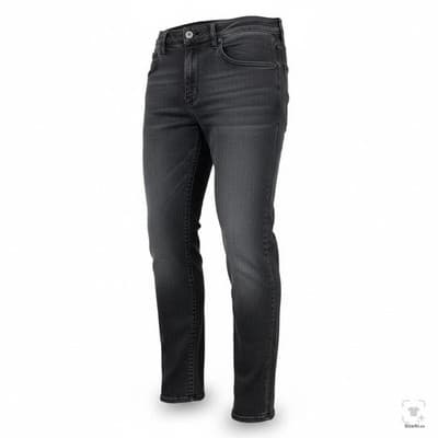 Lucky Brand 110 Slim Jeans Mens 36x32 Gray Charcoal Wash Slim Skinny Zip Fly - Thumbnail 2