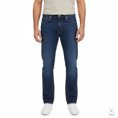 Levis 511 Jeans Mens 32x30 Blue Dark Wash Slim Tapered Stretch Denim Zip Fly - Thumbnail 4