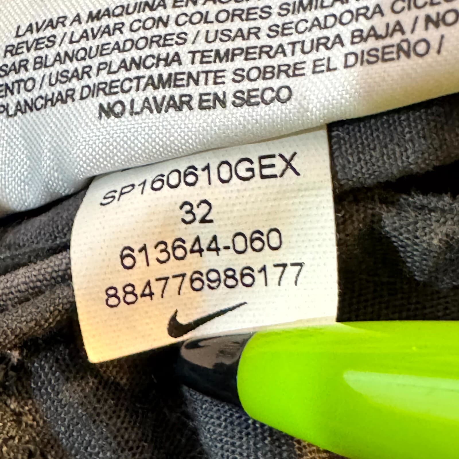 Nike Men's Cargo Shorts 32 Dark Gray Cotton Swoosh Pocket Mid Rise - Thumbnail 14