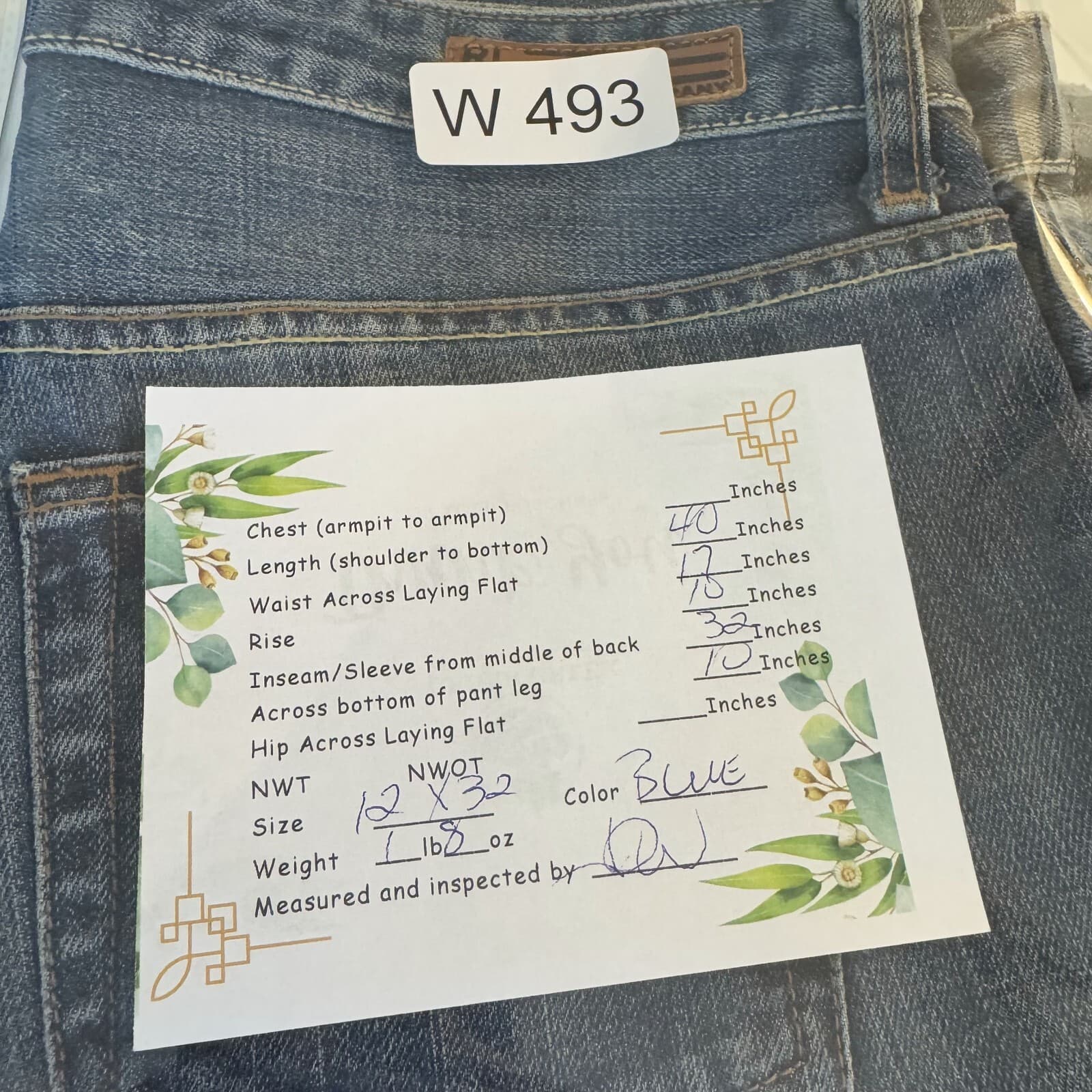 Polo Jeans Company Women’s Jeans 12x32 Blue Denim Mid-Rise Straight Leg - Thumbnail 8