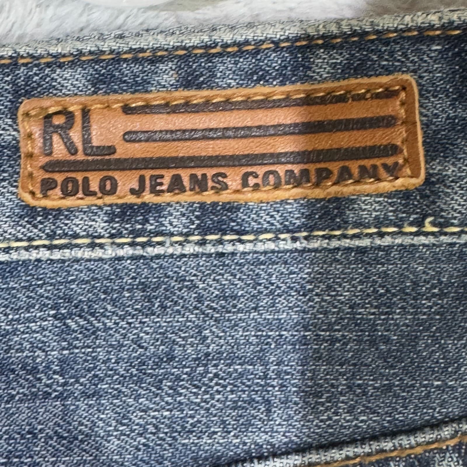 Polo Jeans Company Women’s Jeans 12x32 Blue Denim Mid-Rise Straight Leg - Thumbnail 10