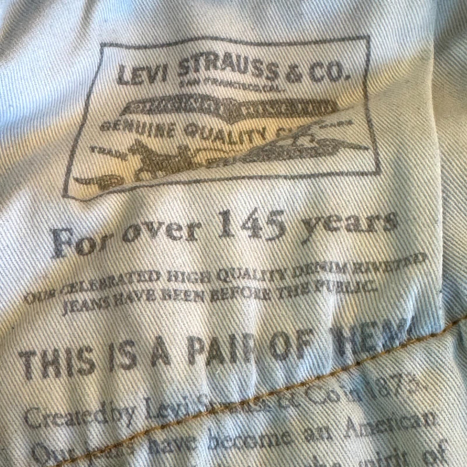 Levi’s 519 Men’s Jeans 38x34 Blue Denim Mid-Rise Straight Leg Regular Fit - Thumbnail 11